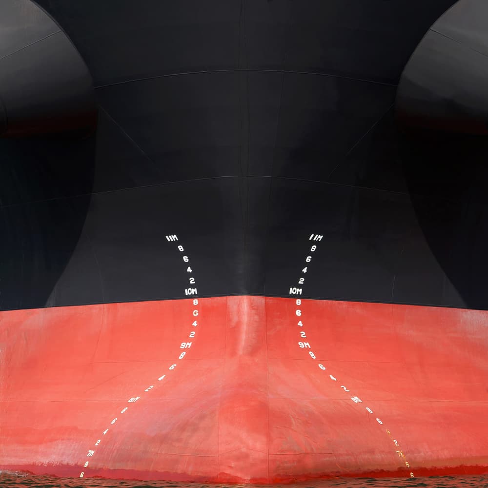 Red Hull Ship by Regard2 — canvas wall art