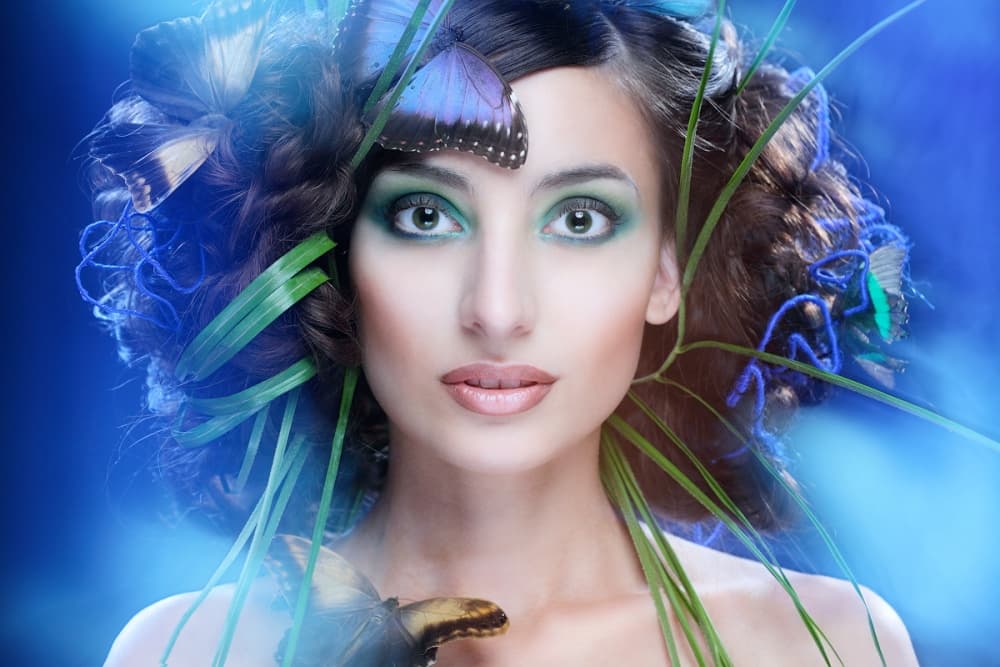 Ethereal Butterfly Portrait by Photographer — canvas wall art