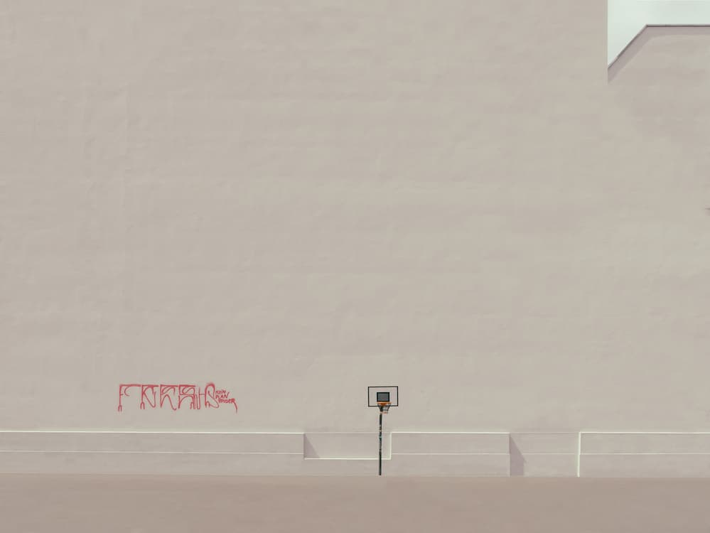 Minimal Urban Hoop by Klaus Lenzen — canvas wall art
