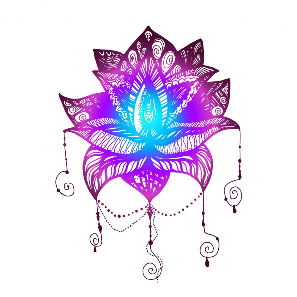 Vibrant Lotus Mandala by Marika Barsrsind — canvas wall art