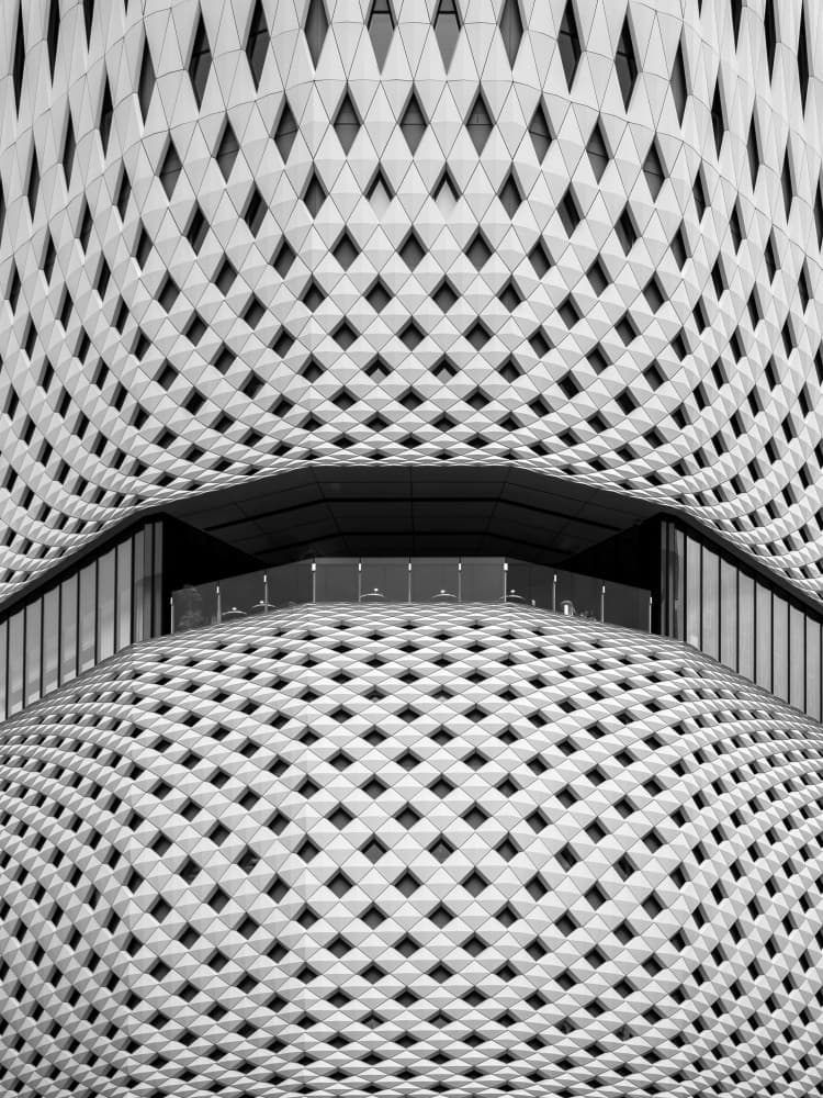 Modern Diamond Facade by Eiji Yamamoto — canvas wall art