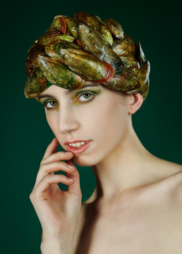 Mussel Crown Portrait by Michael Allmaier — canvas wall art