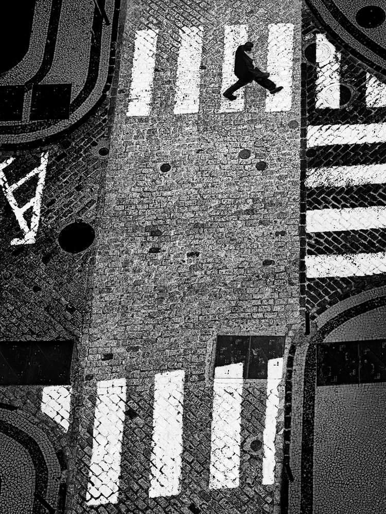 Walking Urban Crosswalk by Paulo Abrantes — canvas wall art