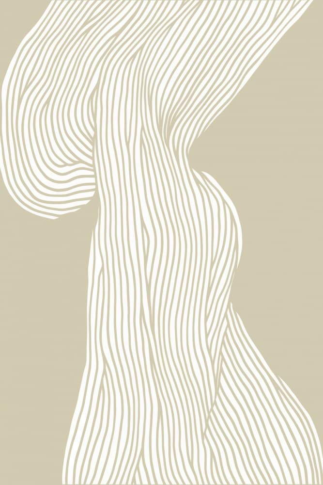 Flowing Lines Canvas by Treechild — canvas wall art