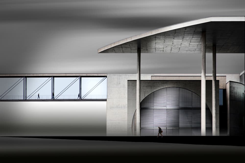 Minimalist Architectural Forms by Anita Martin AnnaPileaFotografie — canvas wall art