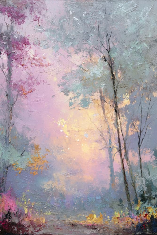 Enchanted Forest Glow by Sally Ann Moss — canvas wall art