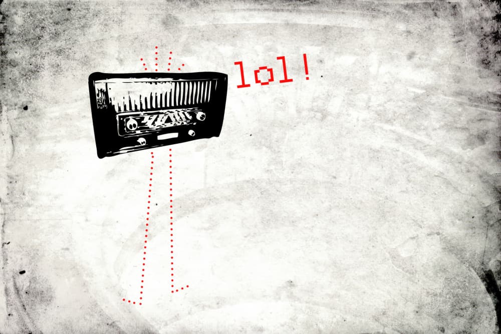 Vintage Radio Lol by Rafal Kulik — canvas wall art