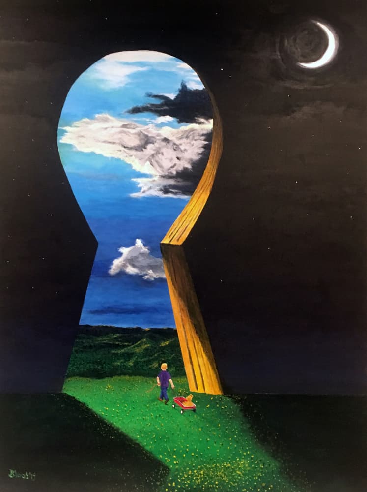 Keyhole to a New World by Tom Blood — canvas wall art