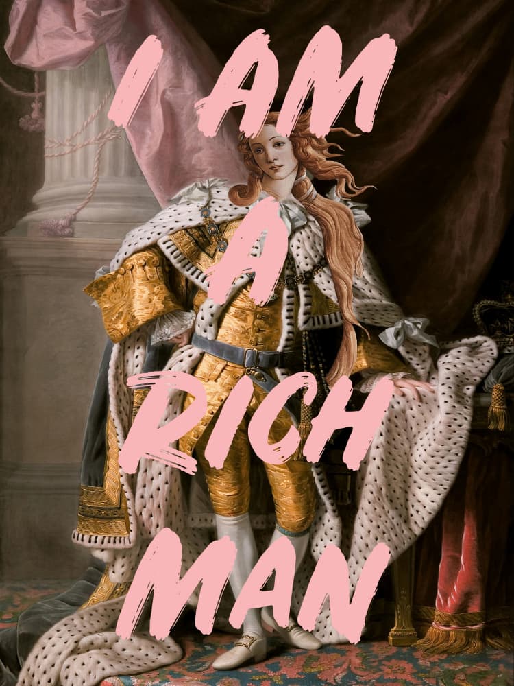 I Am A Rich Man by Talitha McQueen — canvas wall art