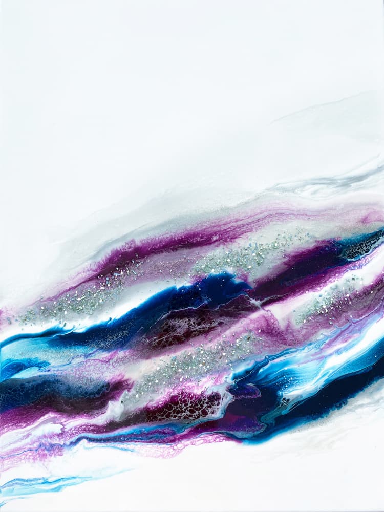Glittering Fluid Motion by Alyson Storms — canvas wall art