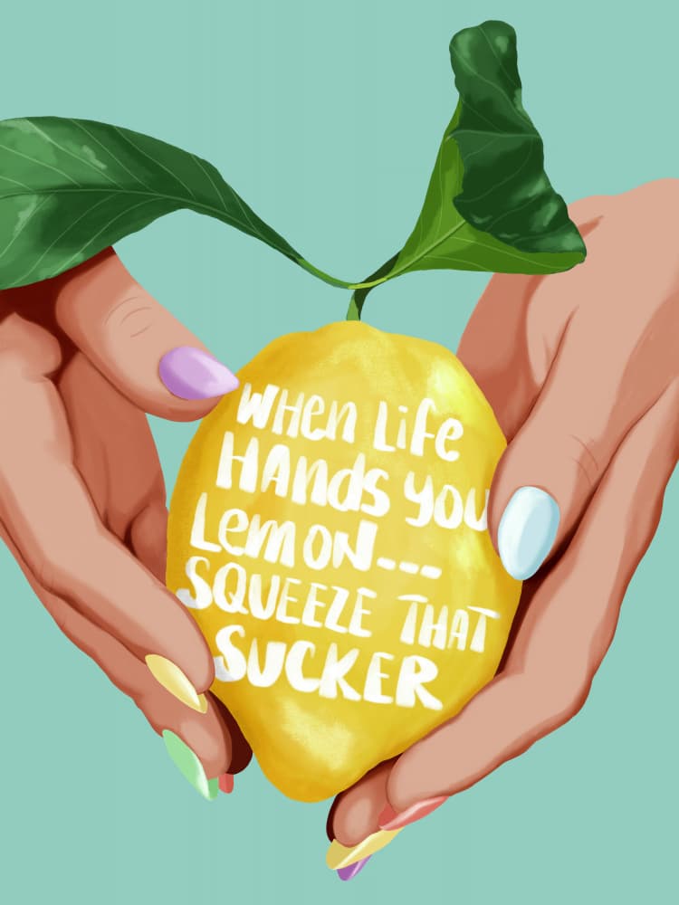 When Life Hands Lemons by ByKammille — canvas wall art