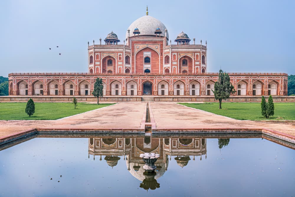 Humayun's Tomb Reflection by Marco Tagliarino — canvas wall art
