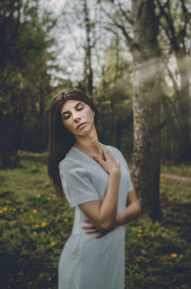 Serene Forest Woman by Desislava Ignatova — canvas wall art
