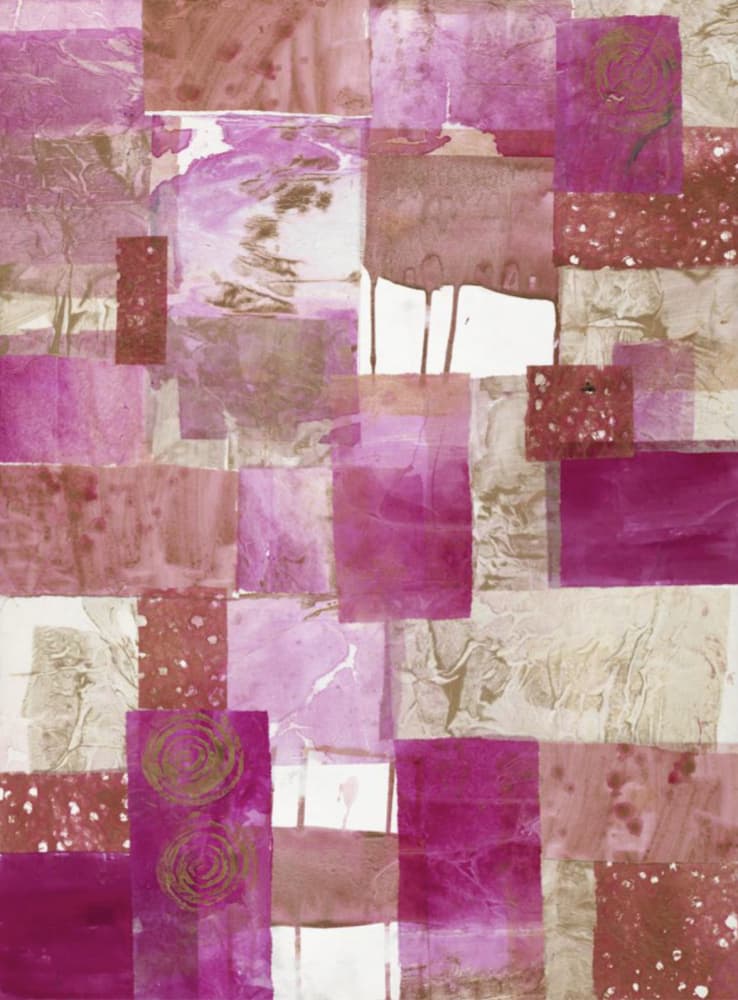 Patchwork paper viii by Deb Chaney — canvas wall art