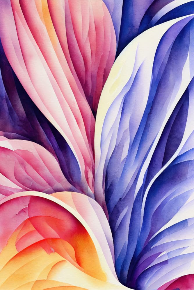 Vibrant Watercolor Flow by Mauro — canvas wall art