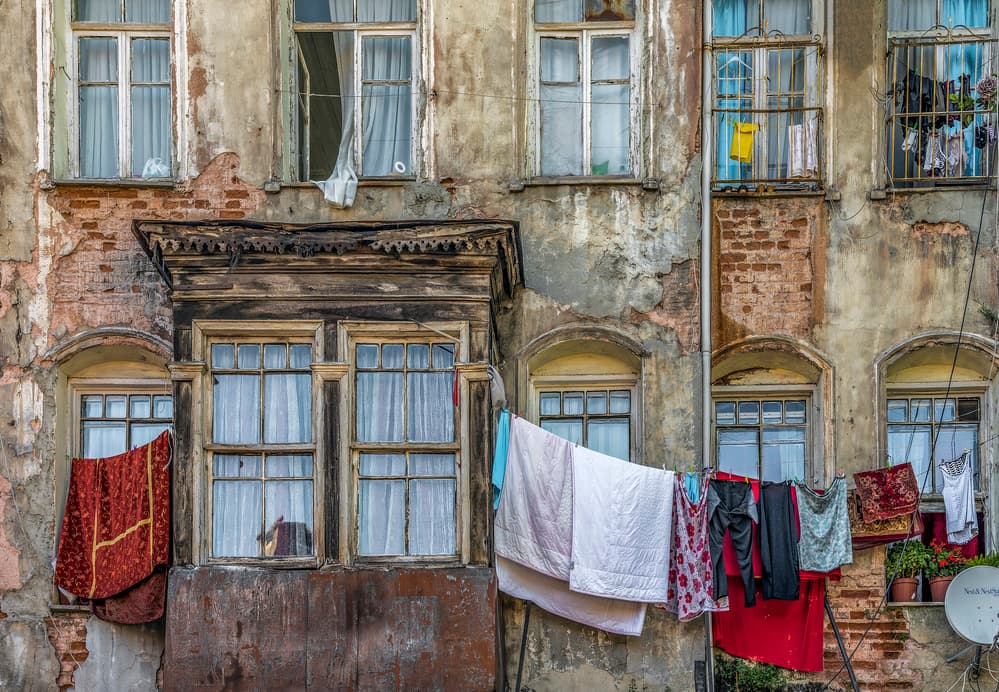 Old City Laundry by Ömer Ates Kızıltug — canvas wall art