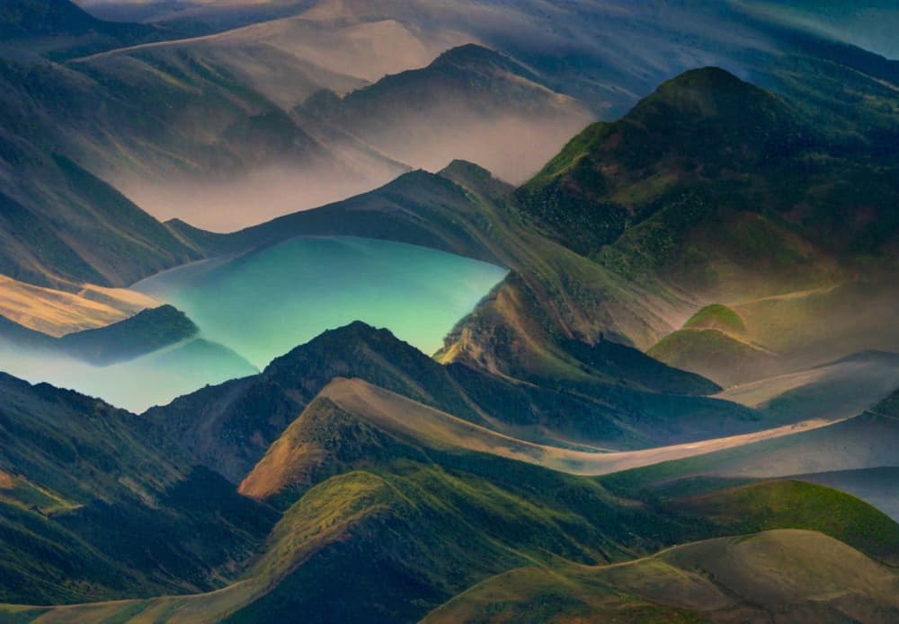 Serene Mountain Lake by Robin Wechsler — canvas wall art