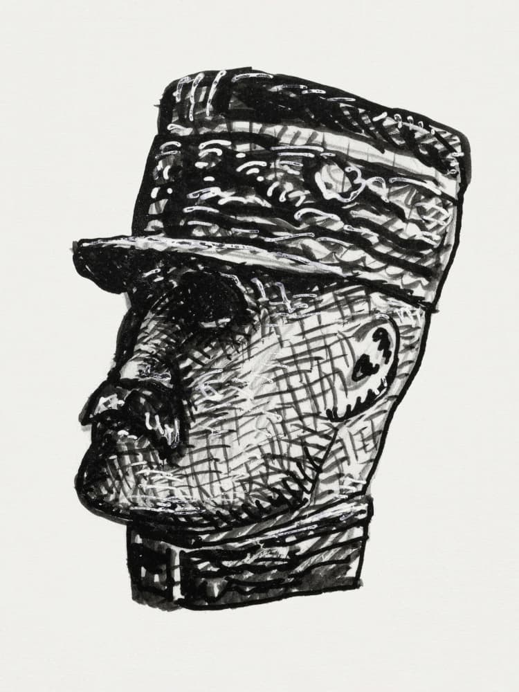 Portrait of Ferdinand Foch (ca. 1891–1941) by Leo Gestel — canvas wall art