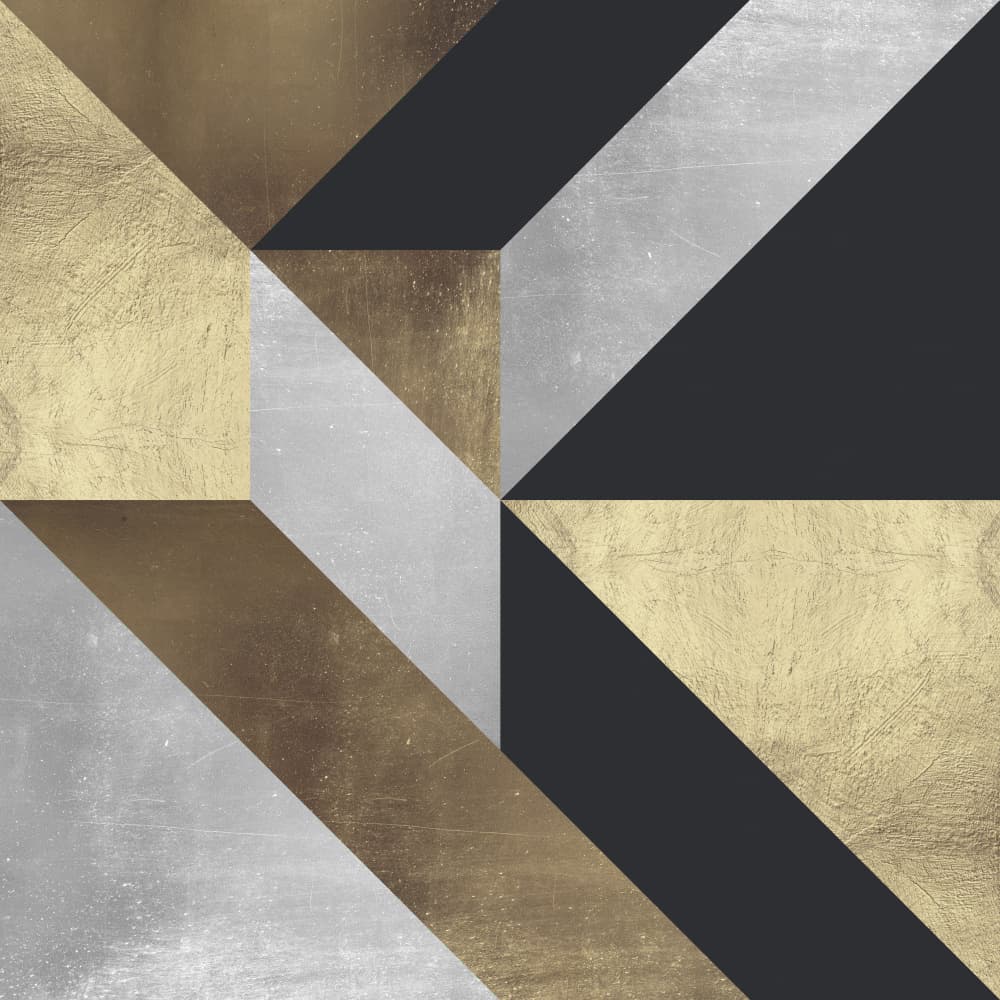 Gleaming Geometric Abstraction by Vitor Costa — canvas wall art