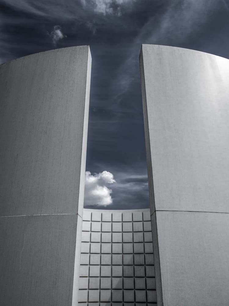 Architectural Sky Divide by Luc Vangindertael (laGrange) — canvas wall art