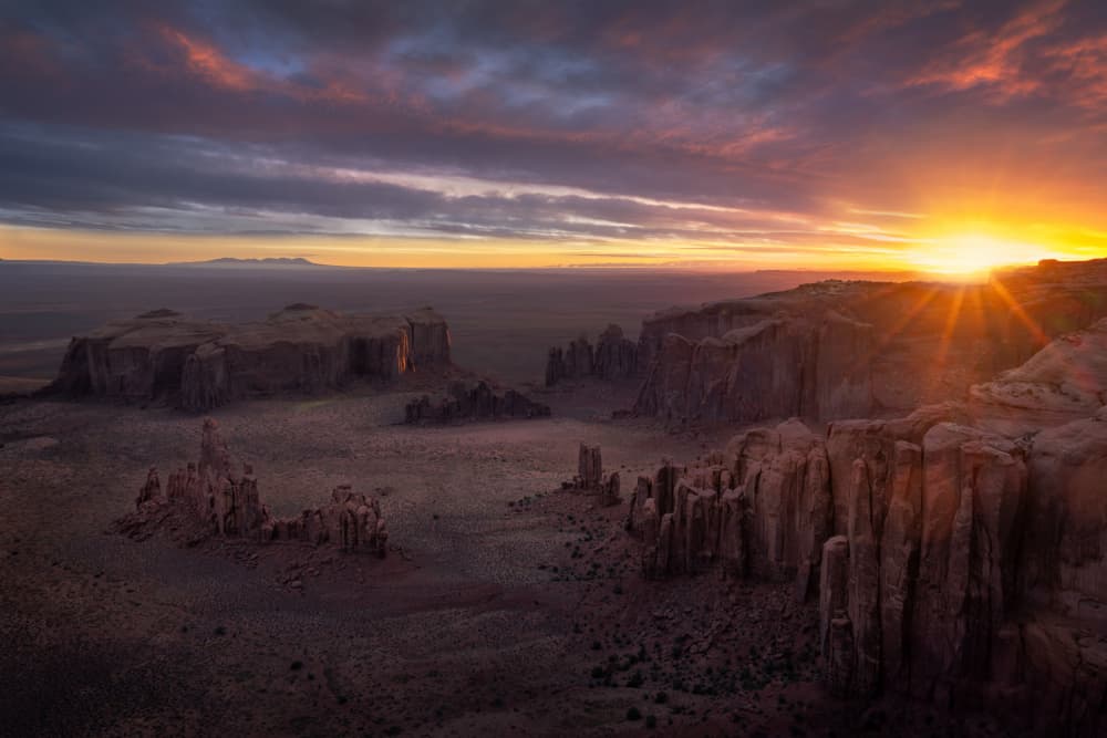 Golden Desert Dawn by Chao Feng 天馬 — canvas wall art