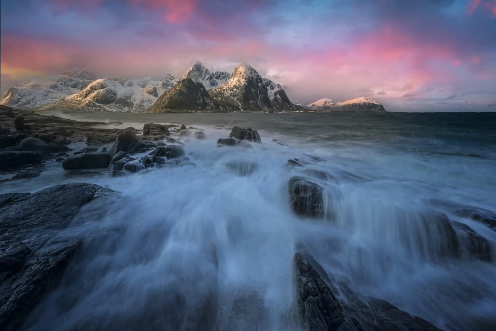 Dramatic Coastal Dawn by David Martin Castan — canvas wall art