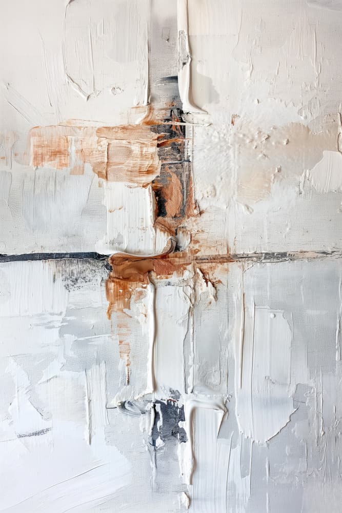 Earthy Abstract Texture by Sally Ann Moss — canvas wall art