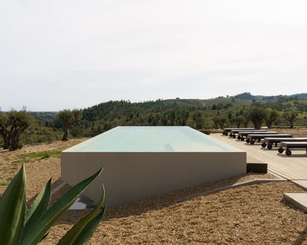 Modern Pool Landscape by Minorstep — canvas wall art