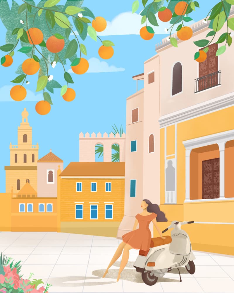 Seville Oranges, Spain by Petra Lizde — canvas wall art