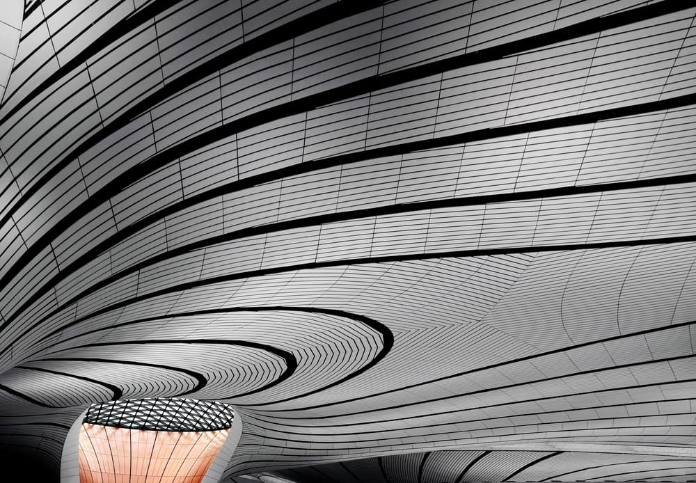 Curving Architectural Lines by Ivan Huang — canvas wall art