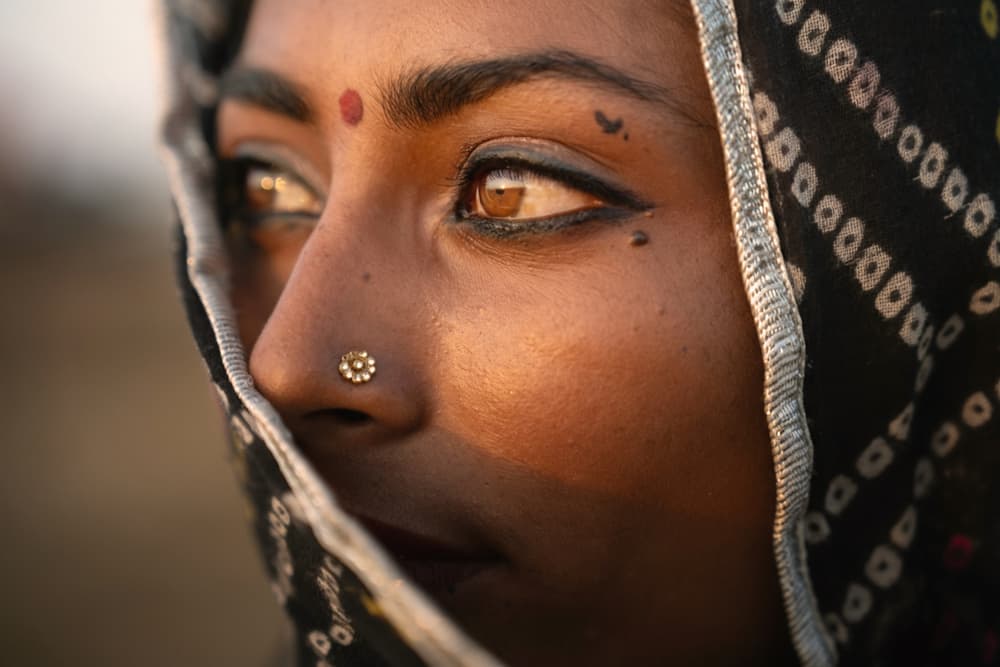 Traditional Indian Beauty by Vivek Kalla — canvas wall art