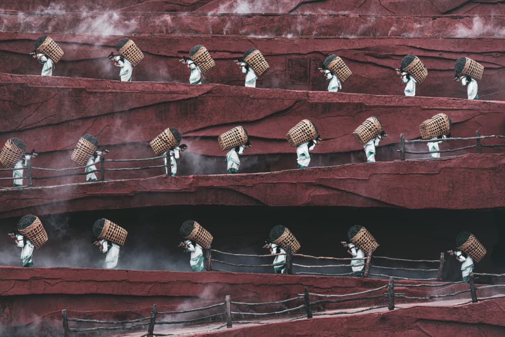 Rows of Basket Carriers by Marco Tagliarino — canvas wall art