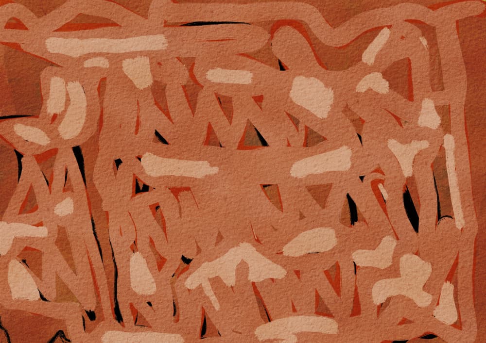 Earthy Abstract Lines by Sharyn Bursic — canvas wall art