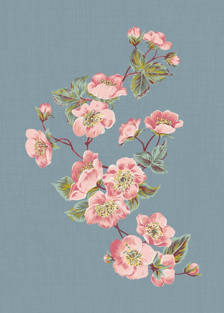 Soft Pink Blossom Trail by Alexandra Weise — canvas wall art