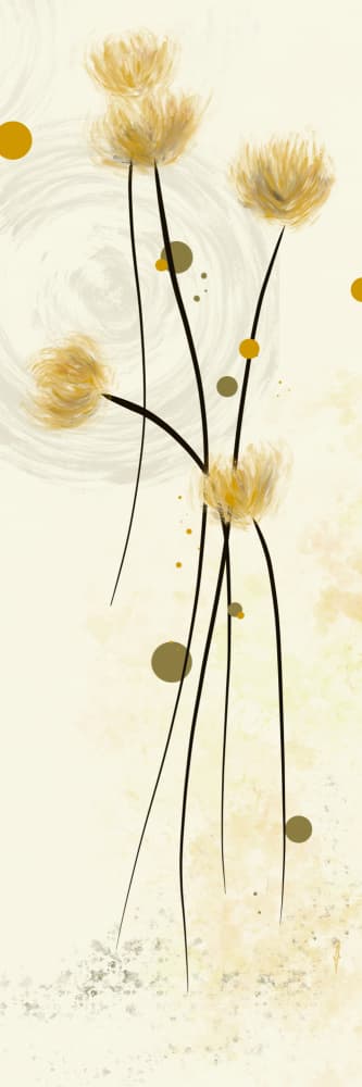 FLOWERS IN JAPANESE MOODS by Ankie Kooi — canvas wall art