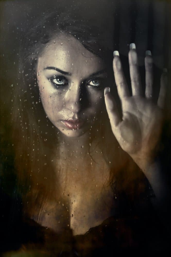 Wet Window Gaze by Peeters Jos — canvas wall art