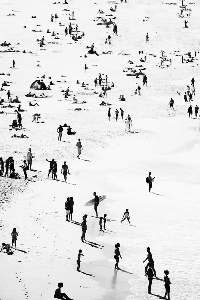 Beach Silhouettes by Kathrin Pienaar — canvas wall art