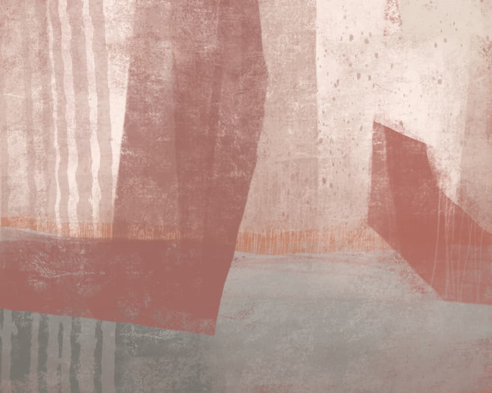 Muted Abstract Blocks by MANSI SAXENA — canvas wall art