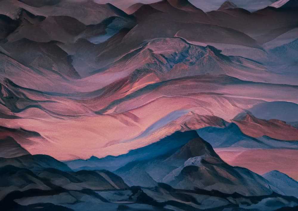 Ethereal Desert Peaks by Robin Wechsler — canvas wall art