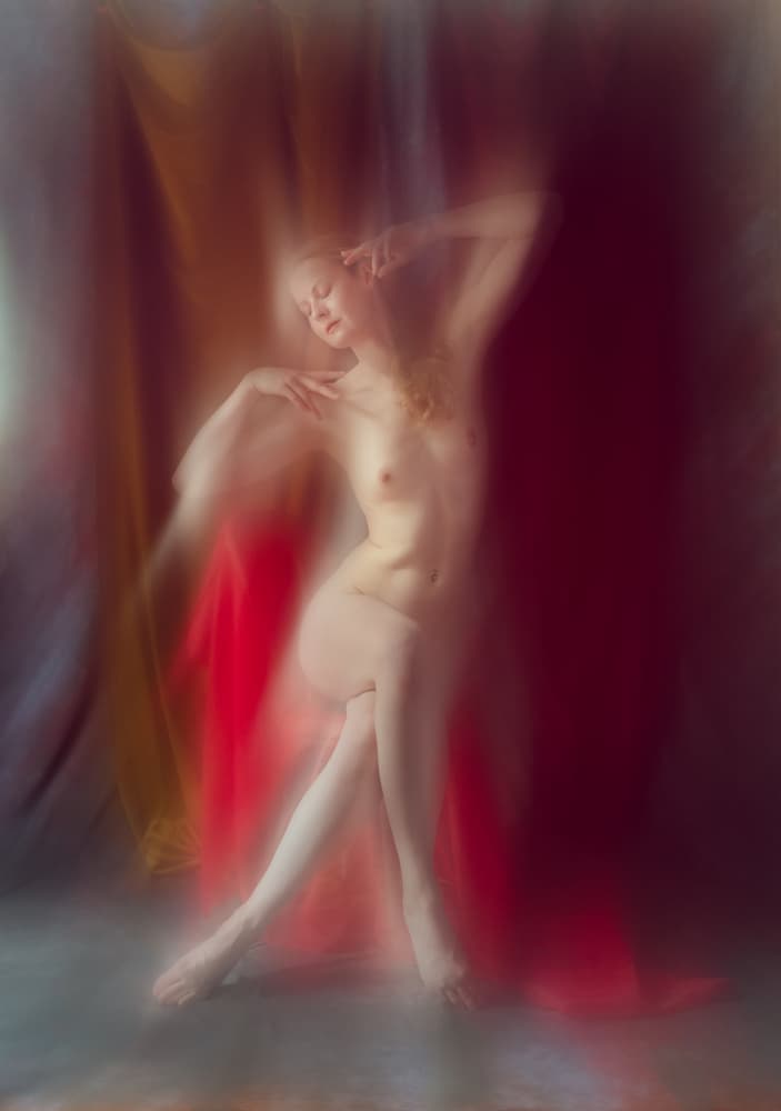 Graceful Blurred Nude by Colin Dixon — canvas wall art