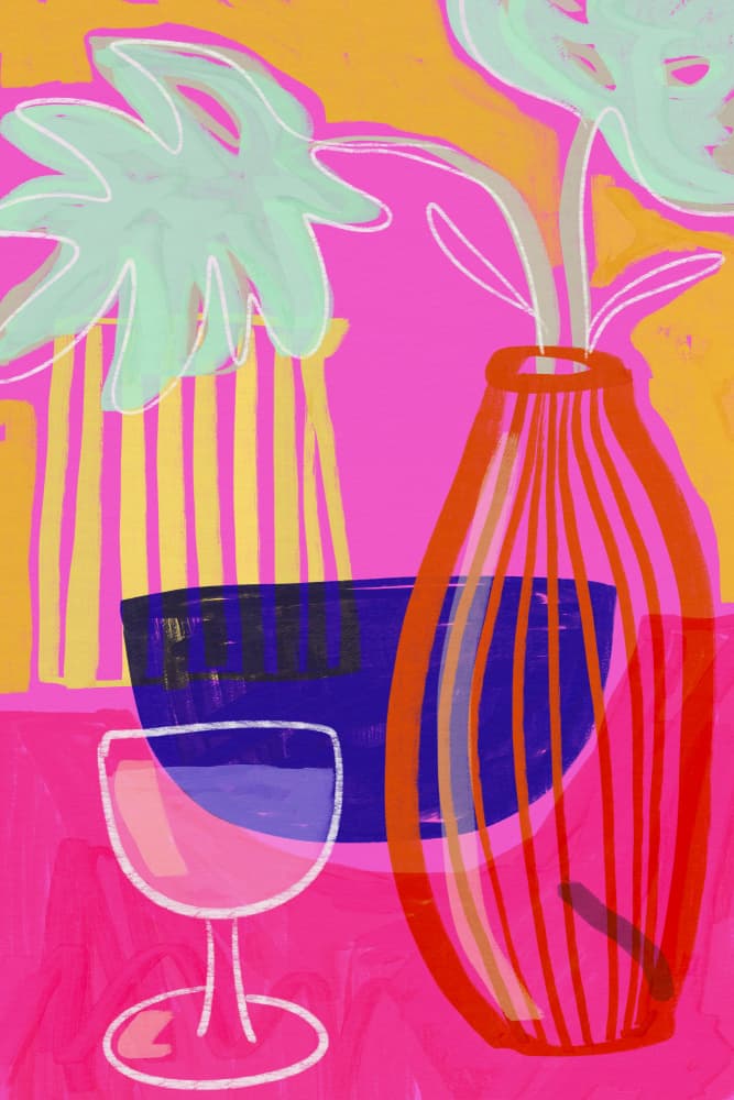 Vibrant Still Life by Treechild — canvas wall art
