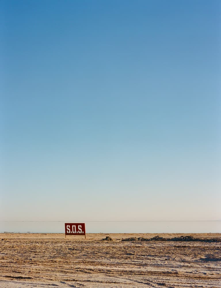 Desert S.O.S. Sign by Bethany Young — canvas wall art