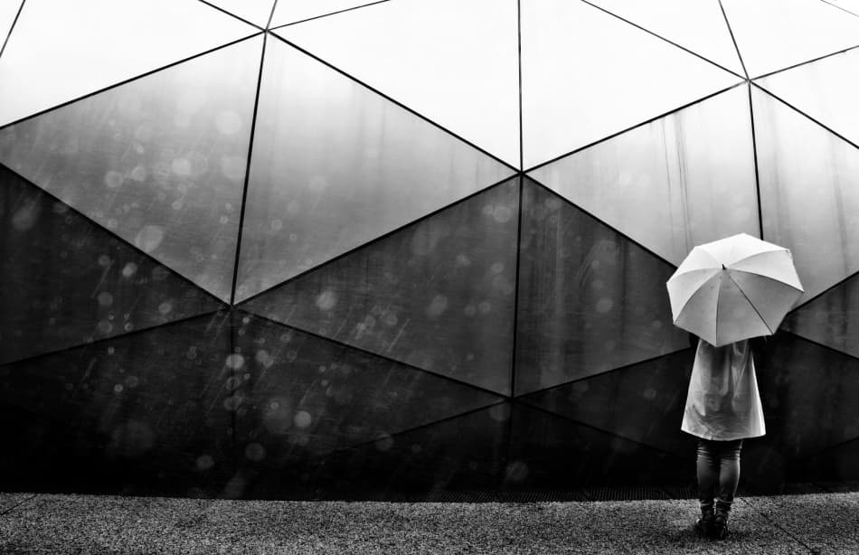 Geometric Wall Umbrella by Keisuke Ikeda @ blackcoffee — canvas wall art