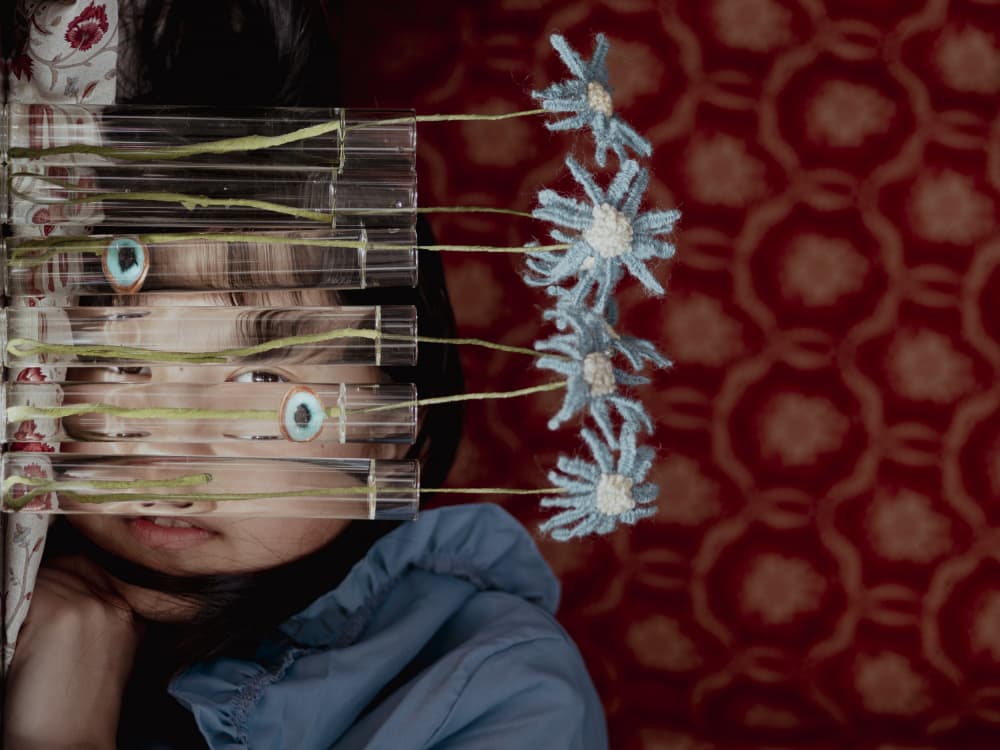 Surreal Tube Portrait by Takako Ugachi — canvas wall art