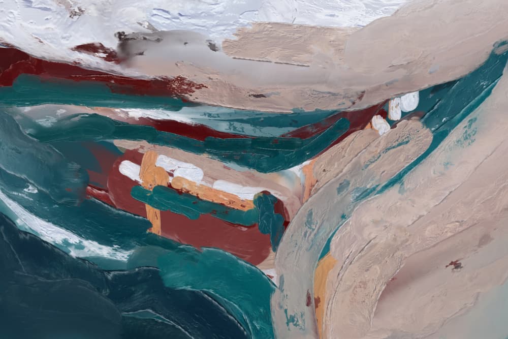 Layered Earth Flow by Josie George — canvas wall art
