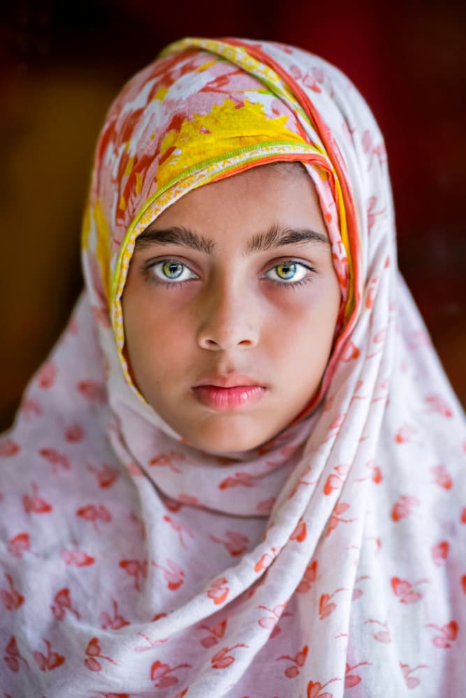 Girl With Striking Eyes by Farhan Labib — canvas wall art
