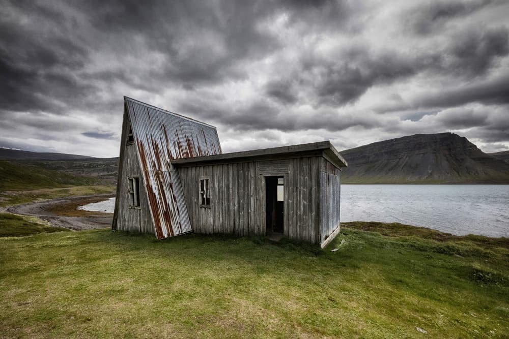 Abandoned Lake House by Þorsteinn H. Ingibergsson — canvas wall art