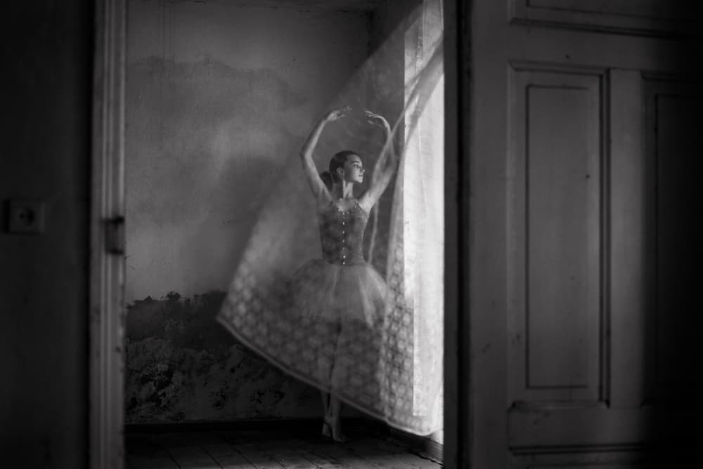 Ethereal Ballerina Dance by Małgorzata Masarz — canvas wall art