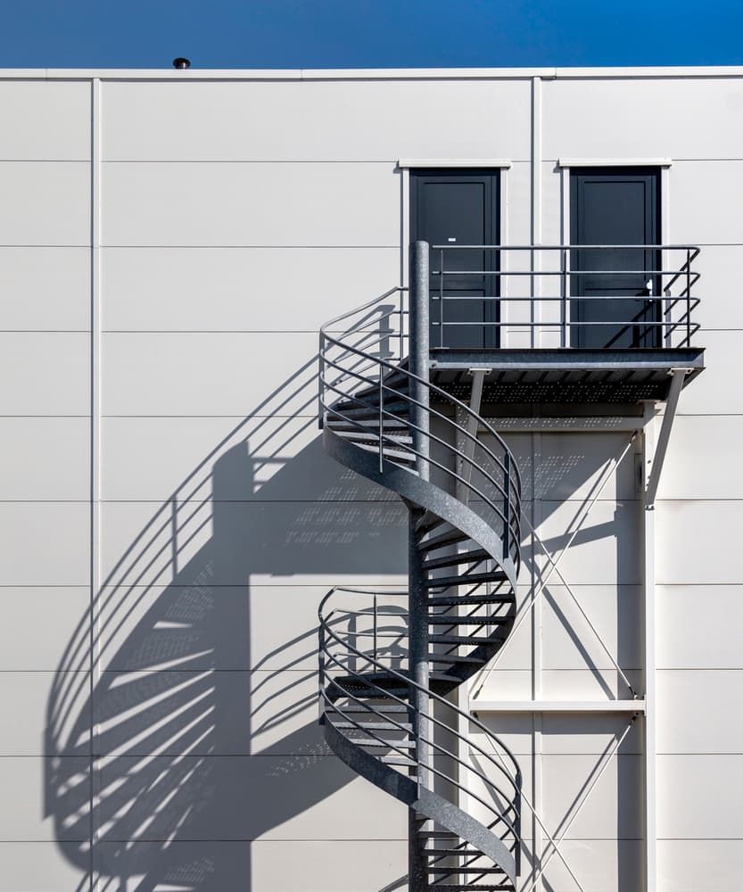 Spiral Fire Escape by Theo Luycx — canvas wall art