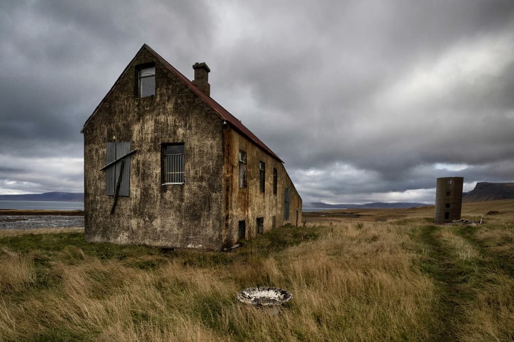 Desolate Coastal House by Þorsteinn H. Ingibergsson — canvas wall art